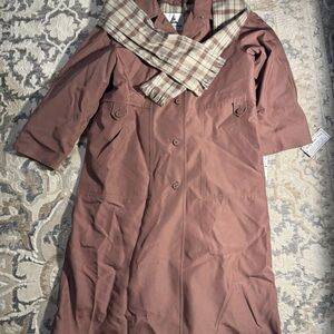 NWT Misty Harbor Women’s 3-in-1 Trench Rain Coat Liner & Scarf Size 12